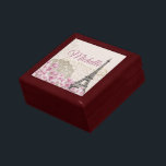 Eiffel Tower Personlized Keepsake Jewelry Gift Box<br><div class="desc">Eiffel Tower Wooden Personalized Keepsake Jewelry Gift Box.</div>