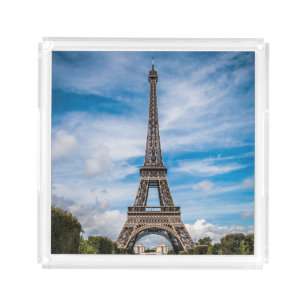 Eiffel tower photo acrylic tray