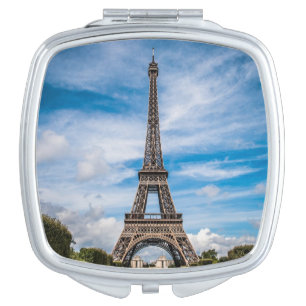Eiffel tower photo compact mirror
