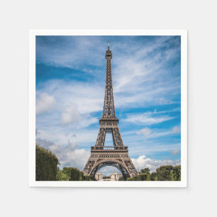 Eiffel tower photo napkins