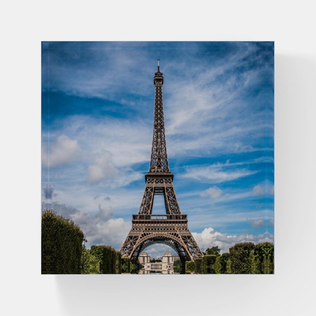 Eiffel tower photo paperweight (Front)