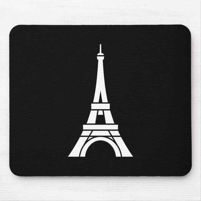 Eiffel Tower Pictogram Mousepad (Front)