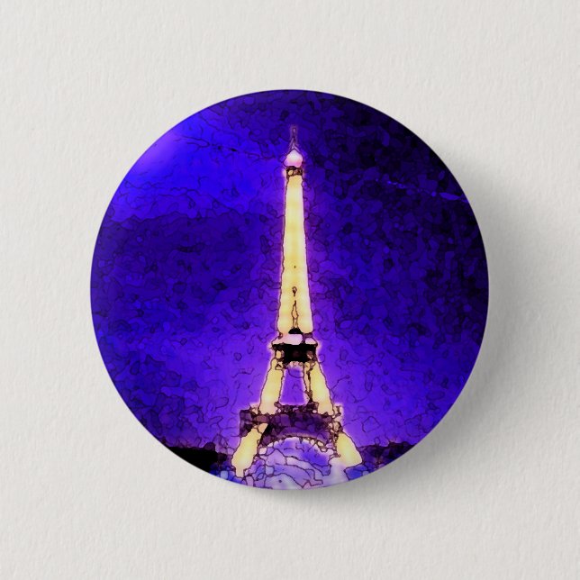 Eiffel Tower Pinback Button (Front)