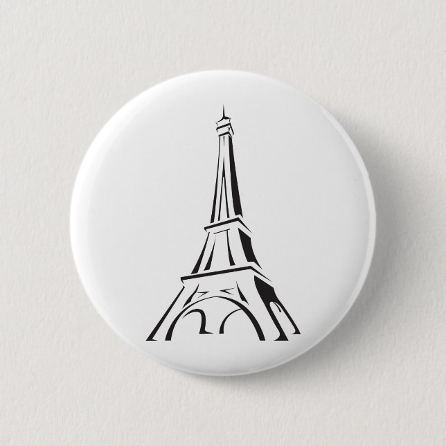 EIFFEL TOWER PINBACK BUTTON (Front)