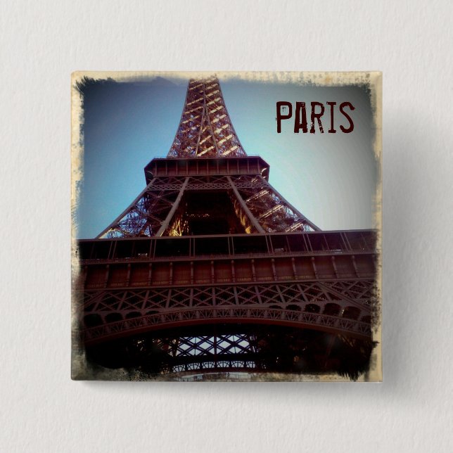 Eiffel Tower Pinback Button (Front)