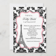 Eiffel Tower Pink Paris Bridal Shower Invitation at Zazzle