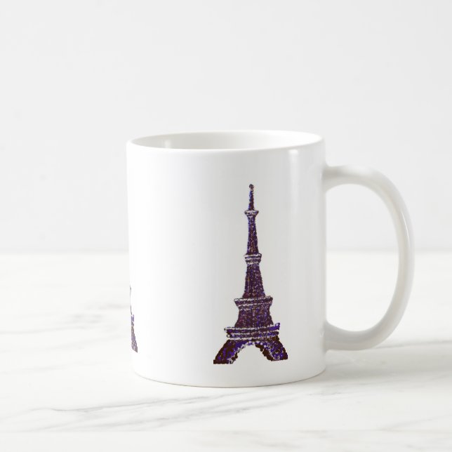 Eiffel Tower Pointillism mug (Right)