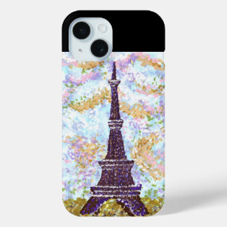 Eiffel Tower pointillism Samsung case