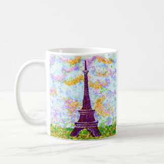 Eiffel Tower Pointillism Spring Landscape Coffee Mug