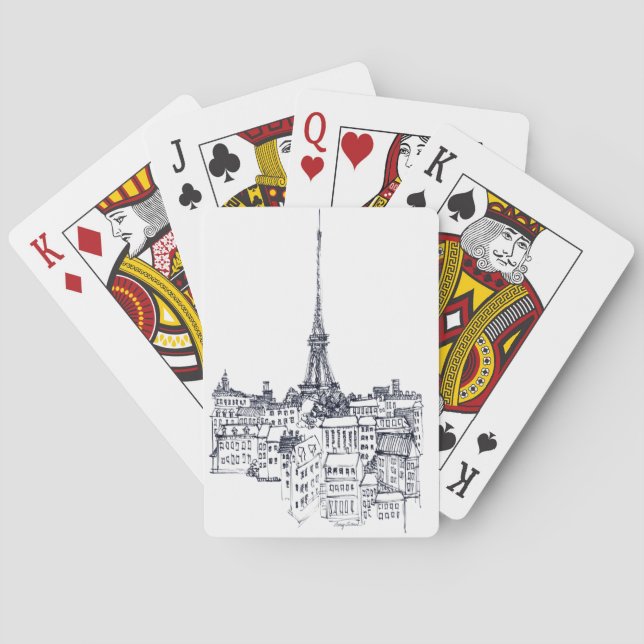 Eiffel Tower Poker Cards (Back)