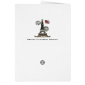 Eiffel Tower Postage - Card (Back)