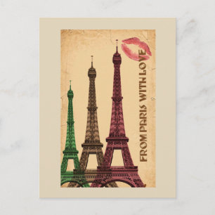 Eiffel Tower Postcard