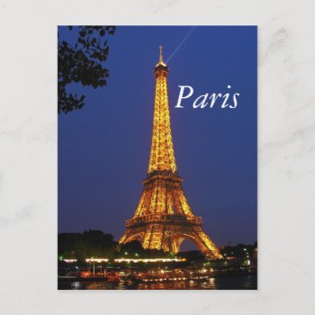 Eiffel Tower Postcard by zzl_157558655514628 at Zazzle