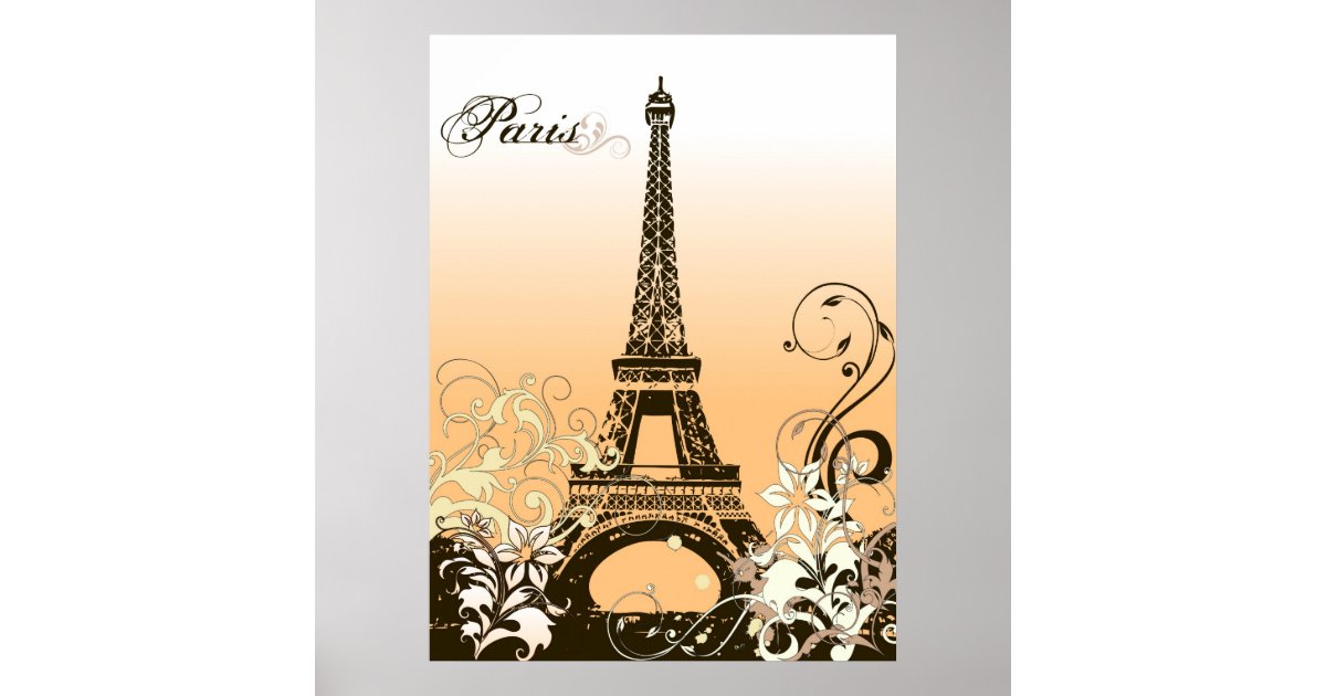 Eiffel Tower Poster Zazzle