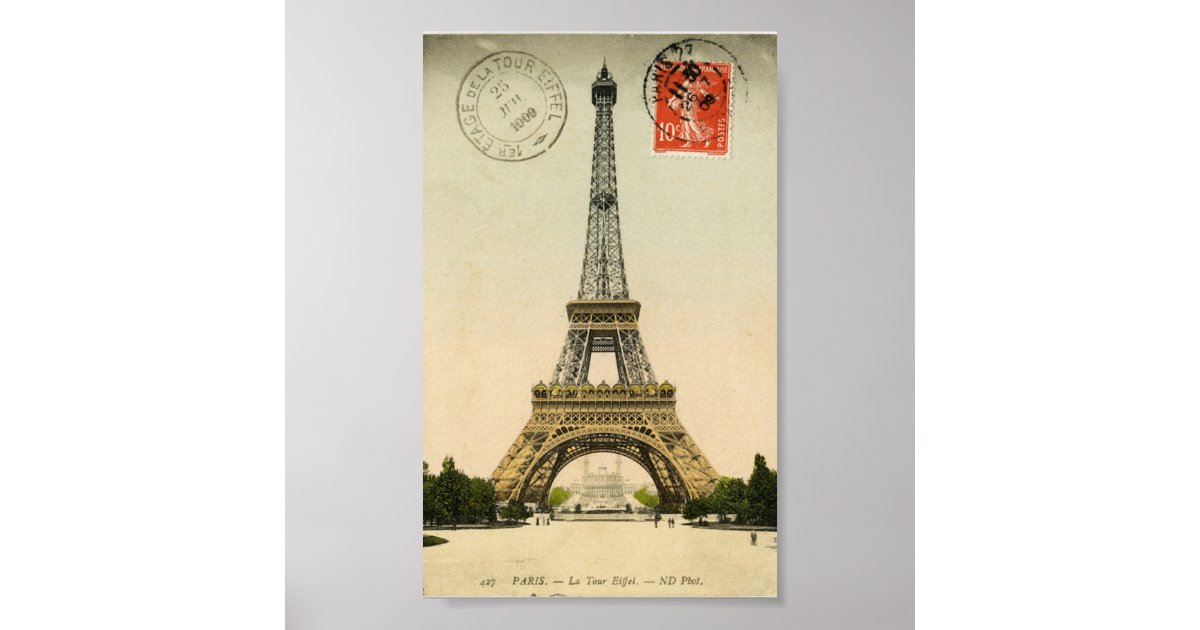 Eiffel Tower Poster Zazzle