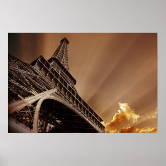 Eiffel tower poster