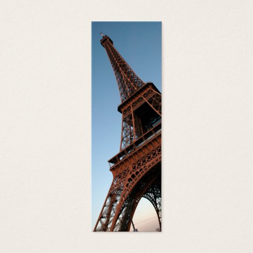 Customizable Eiffel Tower Profile Card Business Card Template
