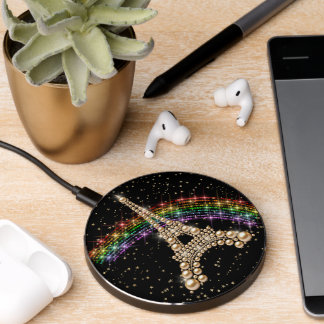 Eiffel Tower & Rainbow Wireless Charger