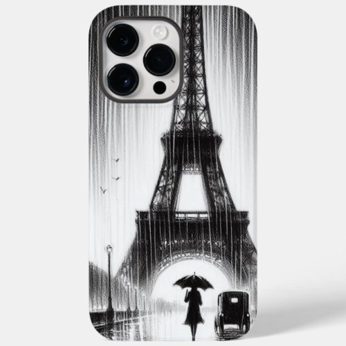 eiffel tower rained on Case_Mate iPhone 14 pro max case