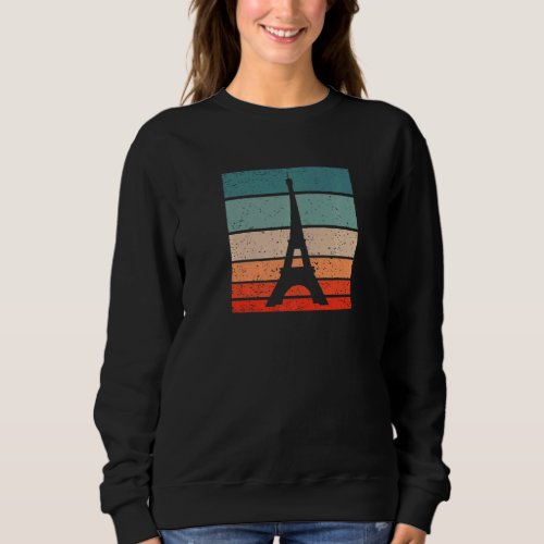 Eiffel Tower Retro Style Vintage Sweatshirt