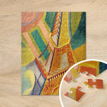 Eiffel Tower | Robert Delaunay Jigsaw Puzzle<br><div class="desc">Eiffel Tower | Tour Eiffel (1926) | Robert Delaunay (1885–1941) was a French painter and one of the pioneers of abstract art. He co-founded the Orphism art movement, which was known for its use of vibrant colors and geometric forms to convey movement and light. Delaunay began his career influenced by...</div>