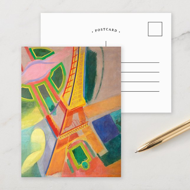 Eiffel Tower | Robert Delaunay Postcard (Creator Uploaded)