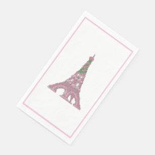 Eiffel Tower Rose Roses Topiary art Paper Guest Paper Guest Towels