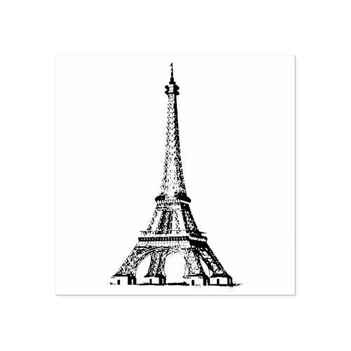 Eiffel Tower Rubber Stamp