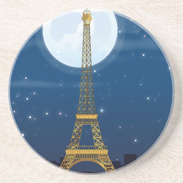 Eiffel Tower Sandstone Coaster (Front)