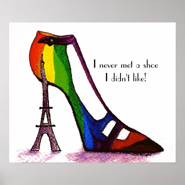 Eiffel Tower Shoe Poster (Front)