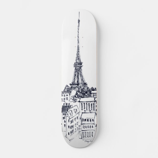 Eiffel Tower Skateboard (Front)