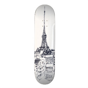Eiffel Tower Skateboard
