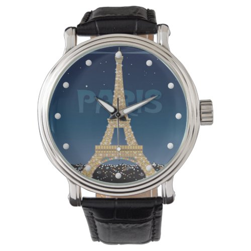 Eiffel Tower Sparkle Wrist Watch