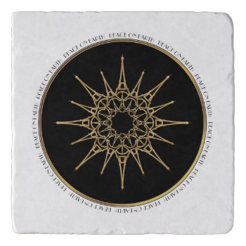 Eiffel Tower Star Pattern Trivet by ArtDivination at Zazzle