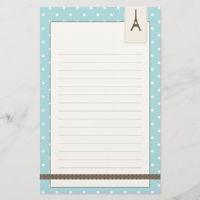 Eiffel Tower Stationery (Front)