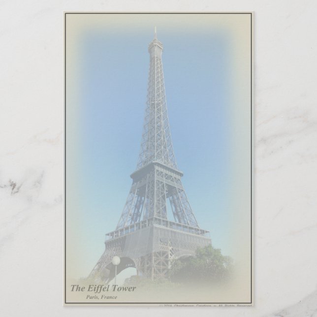 Eiffel Tower Stationery (Front)
