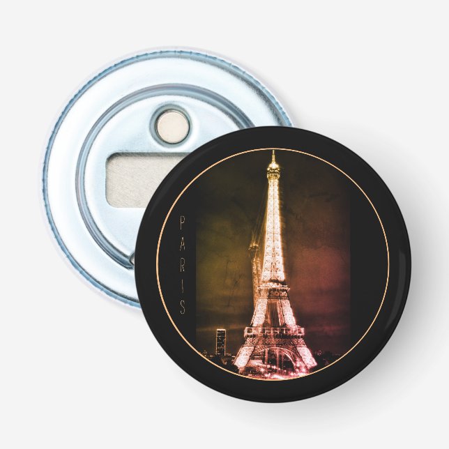 Eiffel Tower & Surreal Paris Art /France party Bottle Opener (Front)