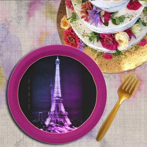 Eiffel Tower  Surreal Paris Art love France BP Paper Plates