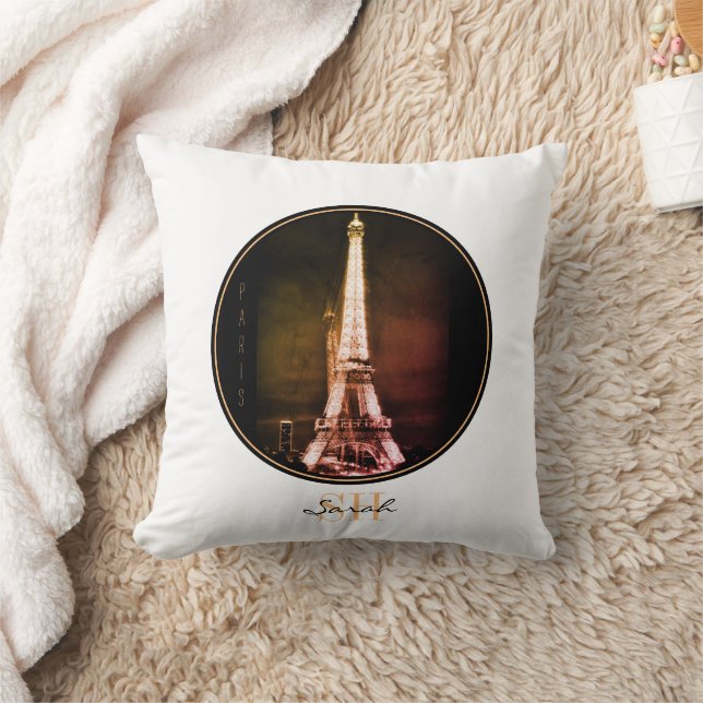 Eiffel Tower & Surreal Paris Art /love France  Throw Pillow (Blanket)