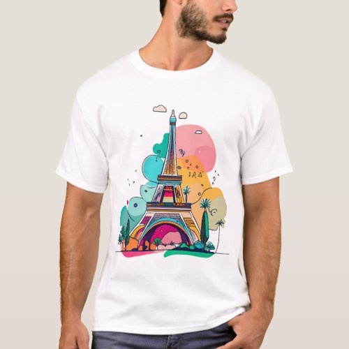 Eiffel Tower  T_Shirt