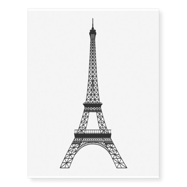 Buy Paris Eiffel Tower Temporary Fake Tattoo Sticker set of 2 Online in  India - Etsy