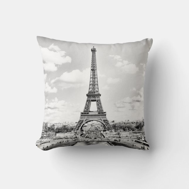 EIFFEL TOWER THROW PILLOW (Front)