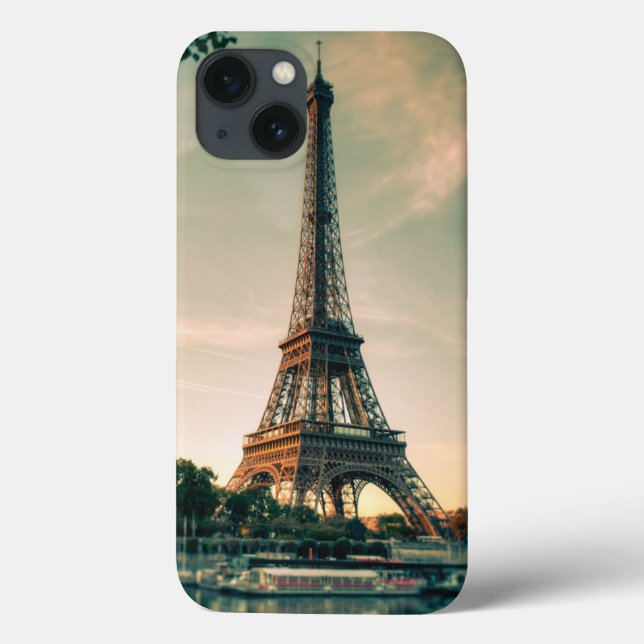 Eiffel tower throw pillow Case-Mate iPhone case (Back)