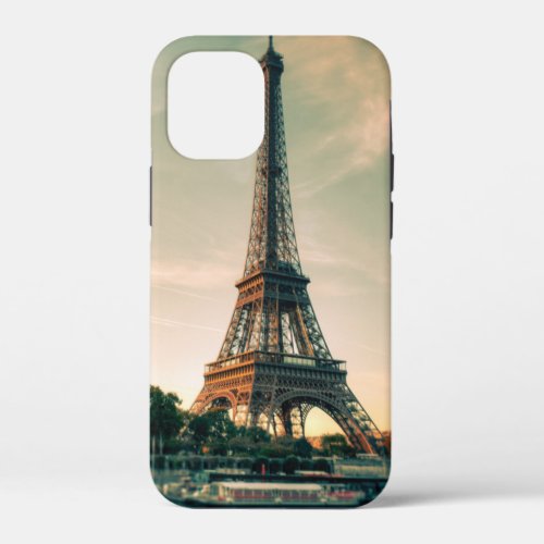 Eiffel tower throw pillow iPhone 12 mini case