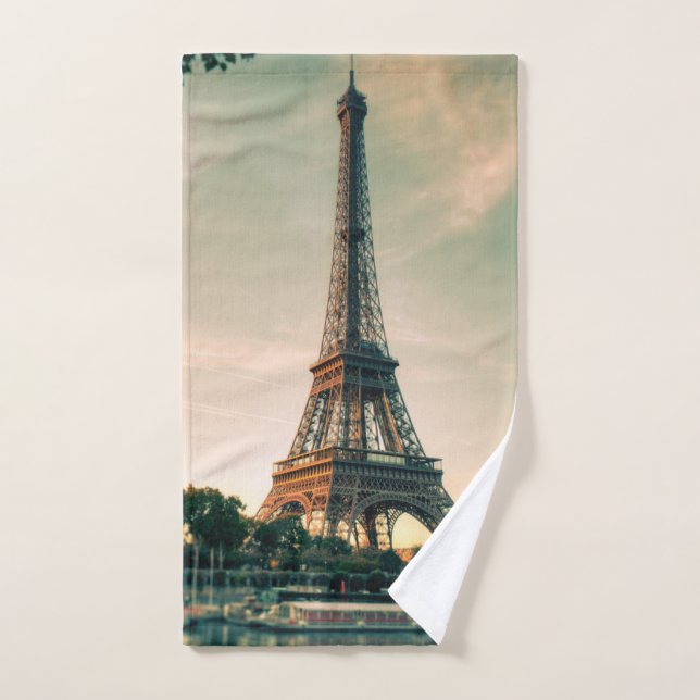 Eiffel tower throw pillow hand towel  (Hand Towel)
