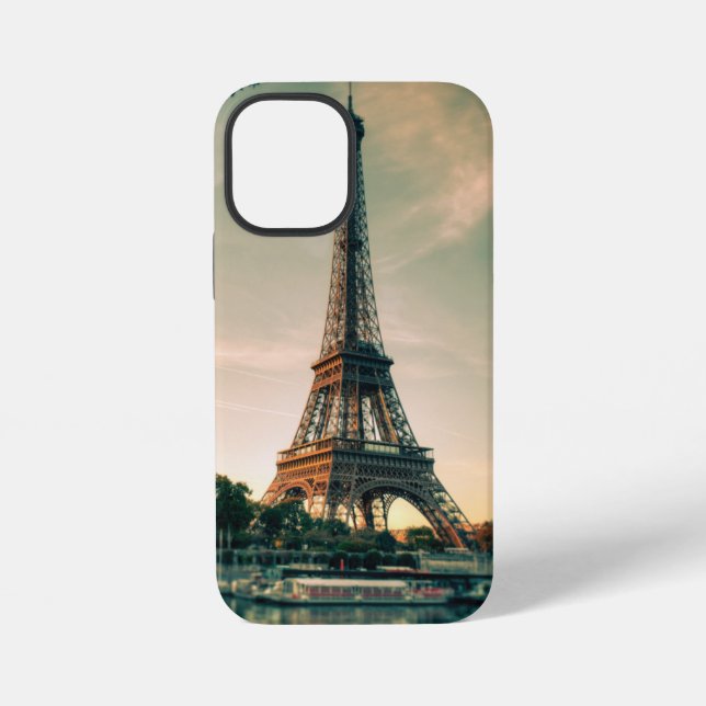 Eiffel tower throw pillow iphone case (Back)