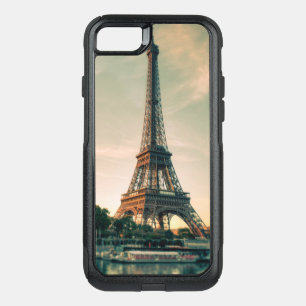 Eiffel tower throw pillow OtterBox commuter iPhone SE/8/7 case