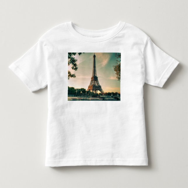 Eiffel tower throw pillow toddler t-shirt (Front)