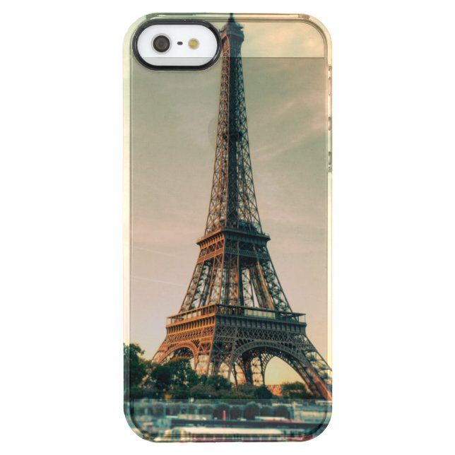 Eiffel tower throw pillow uncommon iPhone case (Back)