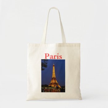 Eiffel Tower Tote Bag by zzl_157558655514628 at Zazzle